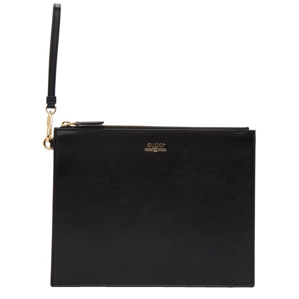 New Gucci Leather Clutch